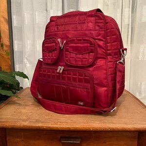Lug Puddle Jumper Hot Pink Magenta Quilted Tote Travel Luggage Bag
